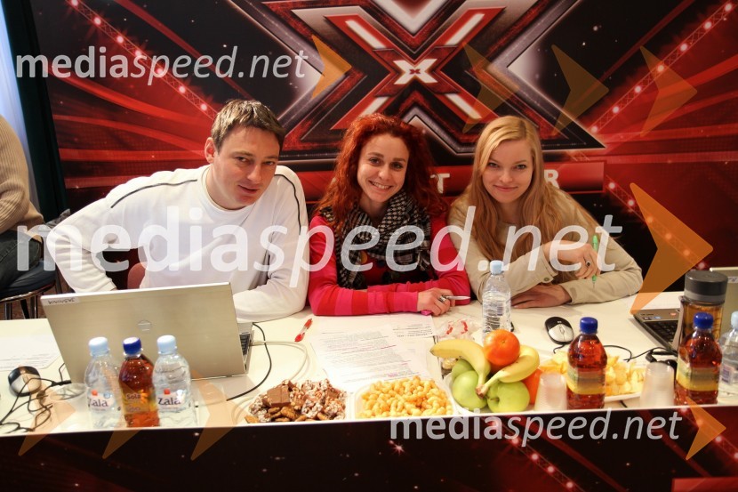 Komisija: Tomaž Radšelj, Jasmina Lozej in Jasna KovačičX Factor, predizbor v Portorožu