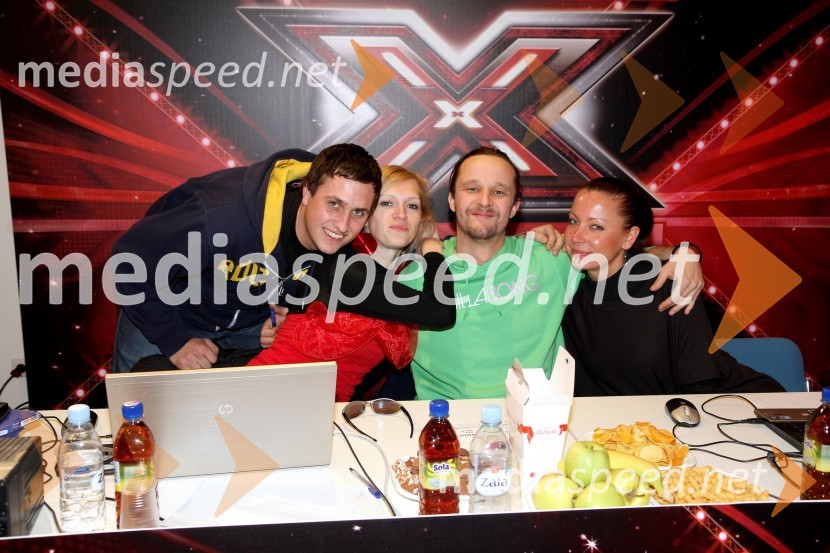 Komisija: Dejan Veselič, Suzana Maršič, Martin Leskovšek in Maša KrašovecX Factor, predizbor v Portorožu