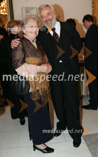 Aleksander Krošelj, nekdanji dobitnik Borštnikovega srečanja z ženo MarjanoBorštnikovo srečanje, otvoritev