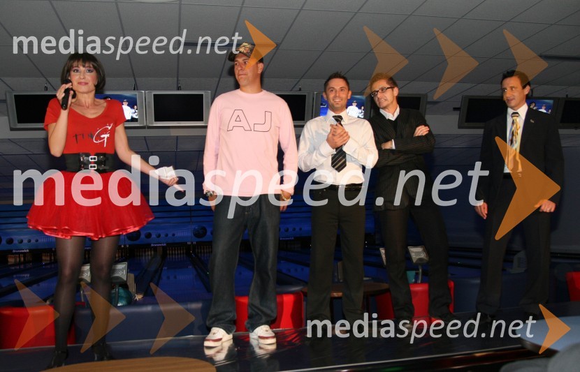 Tina Gorenjak, igralka, 6pack Čukur, raper, Zoran Ristić Zoki, kuharski mojster, Sebastijan Matul, moderator Radia Center in Smiljan Mori, motivatorBowling center Strike, modna revija