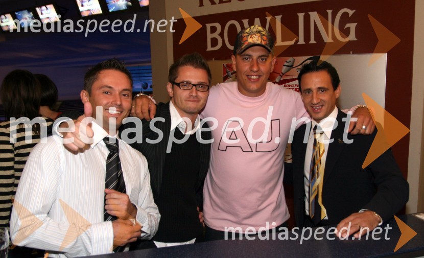 Zoran Ristić Zoki, kuharski mojster, Sebastijan Matul, moderator Radia Center, 6pack Čukur, raper in Smiljan Mori, motivatorBowling center Strike, modna revija