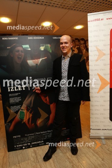 Nejc Gazvoda, režiserIzlet, slavnostna premiera filma