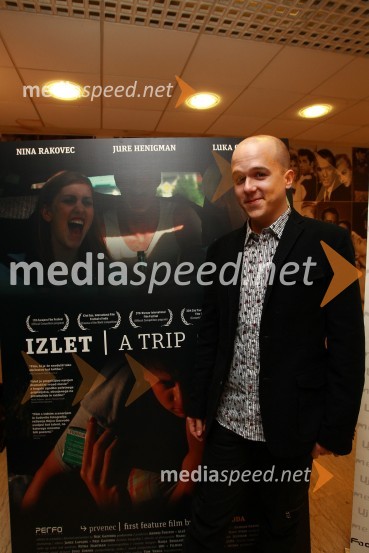 Nejc Gazvoda, režiserIzlet, slavnostna premiera filma
