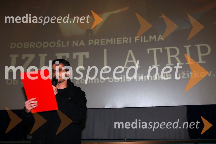 Jean Frbežar, povezovalecIzlet, slavnostna premiera filma