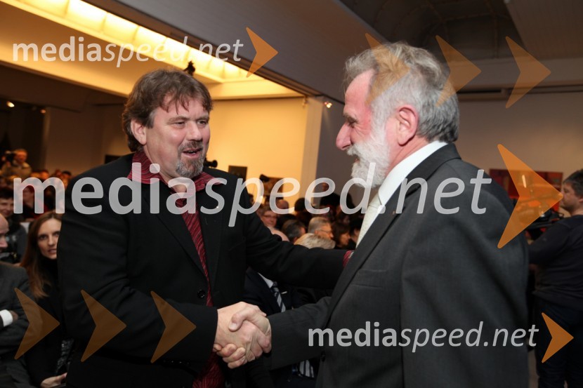 Dr. Štefan Čelan, župan občine Ptuj in Matjaž Zanoškar, poslanecEPK Maribor 2012: Otvoritev EPK v Slovenj Gradcu