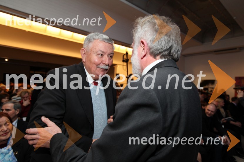 Srečko Meh, podžupan občine Velenje in Matjaž Zanoškar, poslanecEPK Maribor 2012: Otvoritev EPK v Slovenj Gradcu