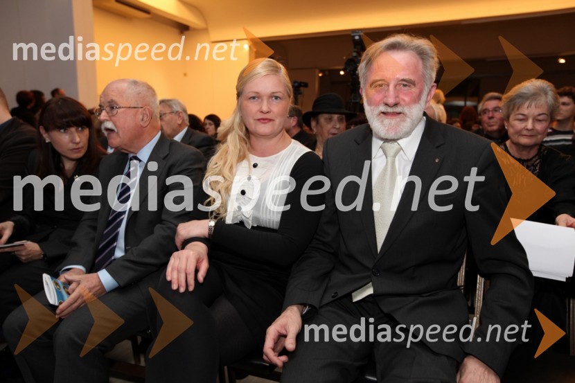 Matjaž Zanoškar, poslanec in njegova spremljevalkaEPK Maribor 2012: Otvoritev EPK v Slovenj Gradcu