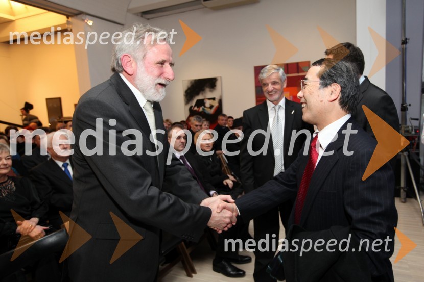 Matjaž Zanoškar, poslanec in Toshimitsu Ishigure, veleposlanik Japonske v SlovenijiEPK Maribor 2012: Otvoritev EPK v Slovenj Gradcu