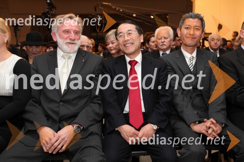 Matjaž Zanoškar, poslanec, Toshimitsu Ishigure, veleposlanik Japonske v Sloveniji in Hiroki KitamuraEPK Maribor 2012: Otvoritev EPK v Slovenj Gradcu