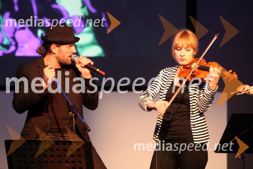 Hamo, pevec in Maja Savnik, violinistkaEPK Maribor 2012: Otvoritev EPK v Slovenj Gradcu