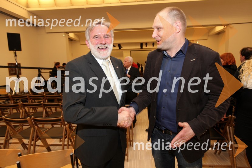 Matjaž Zanoškar, poslanec in Mitja Čander, programski direktor javnega zavoda EPK Maribor 2012EPK Maribor 2012: Otvoritev EPK v Slovenj Gradcu