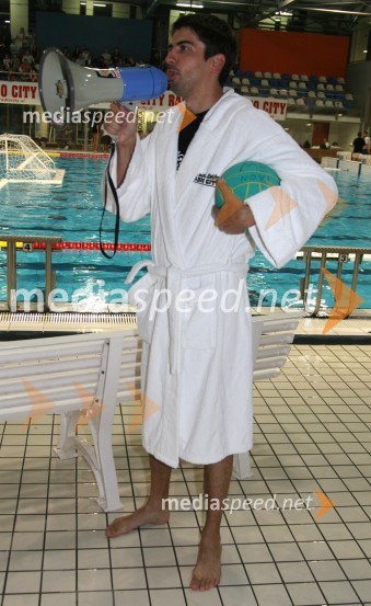 Bor Greiner, odgovorni urednik Radia CityVaterpolo, dobrodelna tekma Radia City