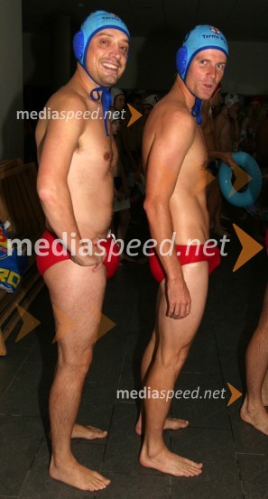 Igor Selan, športni urednik Radia City in ...Vaterpolo, dobrodelna tekma Radia City