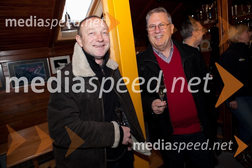 Stane Kocutar, odgovorni urednik Radia Maribor in mestni viničar mesta Maribor ter Milan Razdevšek, direktor zavoda za turizem Maribor10. Linina trgatev, vinogradništvo Doppler