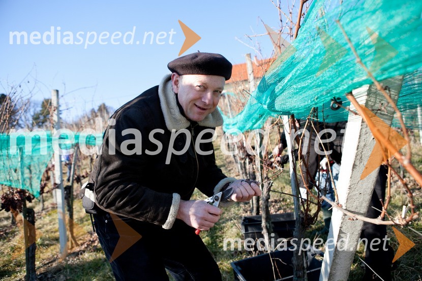 Stane Kocutar, odgovorni urednik Radia Maribor in mestni viničar mesta Maribor10. Linina trgatev, vinogradništvo Doppler