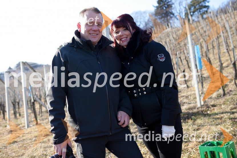 Boštjan Kopše in soproga Mihaela Krsnik Kopše, Hiša vina Doppler10. Linina trgatev, vinogradništvo Doppler