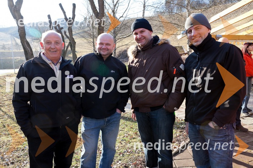 Janez Ajlec, lastnik in direktor družinskega podjetja AJM d.o.o., Matej Kvar, RECA d.o.o., Boris Plej lastnik in direktor ENIM d.o.o. ter Nino Klinger, SNS10. Linina trgatev, vinogradništvo Doppler