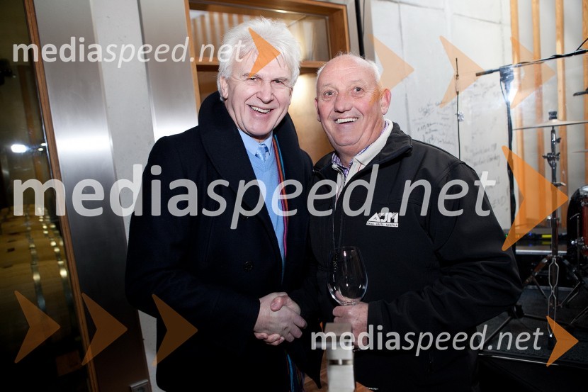 Andrej Šifrer, glasbenik ter Janez Ajlec, lastnik in direktor družinskega podjetja AJM d.o.o. 	10. Linina trgatev, vinogradništvo Doppler