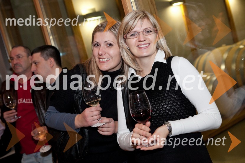 Sestri Mihaela Ribič in Sandra Prebil10. Linina trgatev, vinogradništvo Doppler