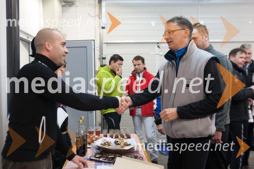 mag. Klemen Grašič, organizator teka na smučeh in dr. Igor Lukšič, minister za šolstvo in šport20. smučarski tek gospodarstvenikov, diplomatov in politikov