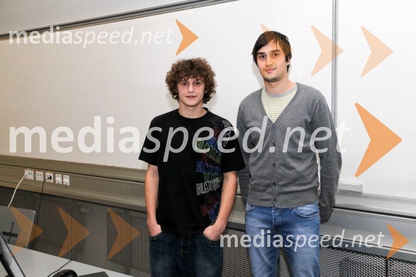 Dejan Veselko in Marko RantarUniverza v Mariboru, predstavitve študentskih projektov