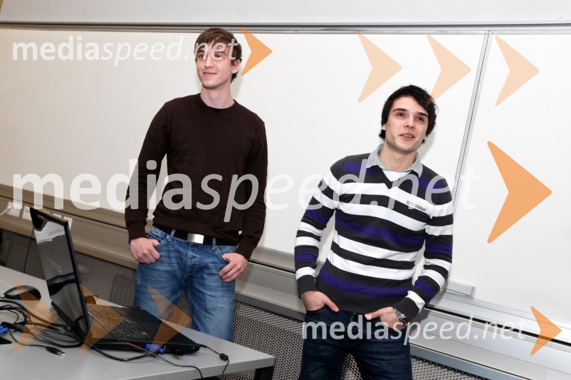 Rok Slamen in Matej ŠternUniverza v Mariboru, predstavitve študentskih projektov