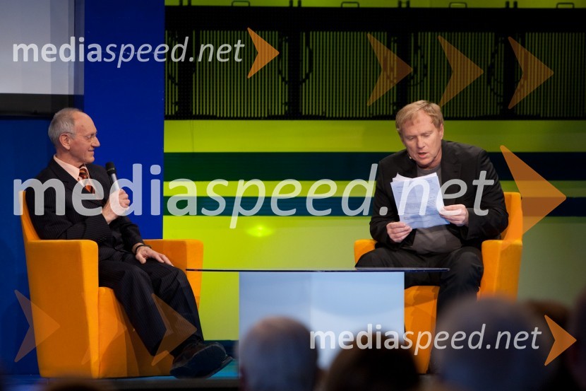 Miro Cerar, nekdanji gimnastičar in predsednik Olimpijske akademije ter ambasador za fair play in Sašo Hribar, voditeljSlovenec leta 2011 je ... Jože Colarič