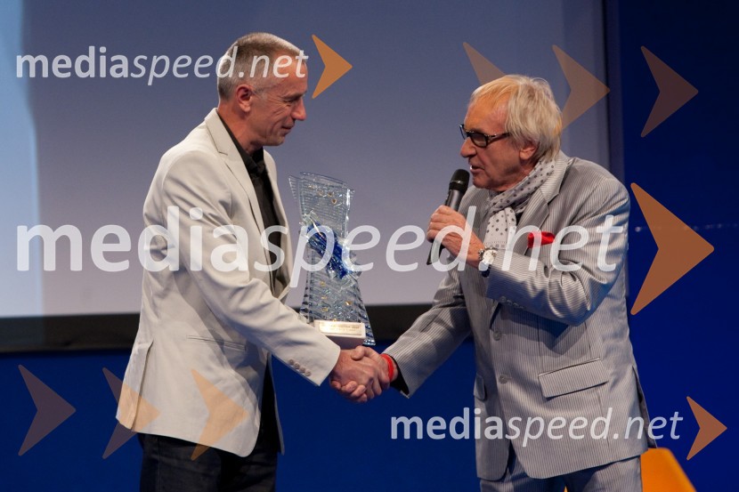 Miro Kregar, triatlonec in Tone Fornezzi TofSlovenec leta 2011 je ... Jože Colarič