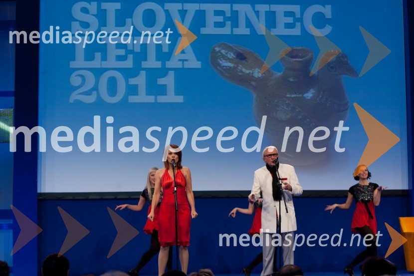 Simona Vodopivec, voditeljica in Tone Fornezzi TofSlovenec leta 2011 je ... Jože Colarič