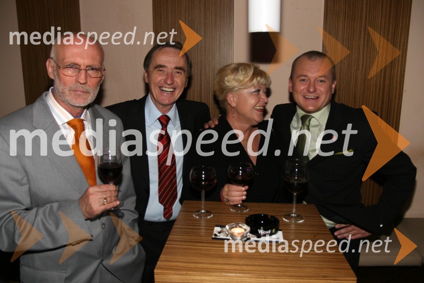 Marjan Šrimf, novinar Radia Maribor, ..., ... in Franc Kangler, poslanec SLSSrečanje županskih kandidatov, Samsara