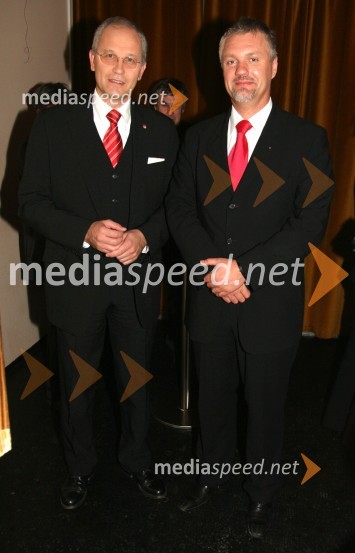 Boris Sovič, mariborski župan v letih 1998-2006 in Milan Kuster, namestnik predsednika nadzornega sveta Pošte SlovenijeSrečanje županskih kandidatov, Samsara