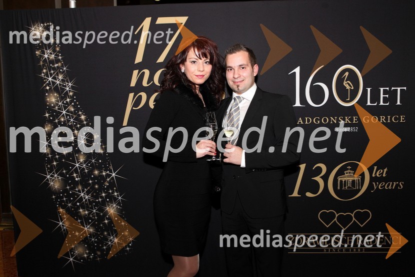 Aleksandra Jahić; Blaž Edšidt, vodja izvoza Radgonske Gorice17. noč penine