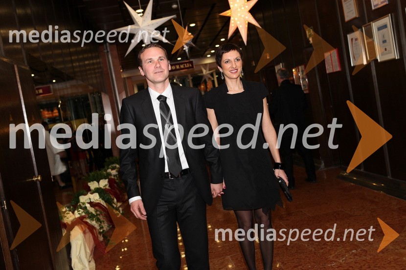 	Borut Cvetkovič, direktor podjetja Radgonske gorice in soproga Alenka17. noč penine