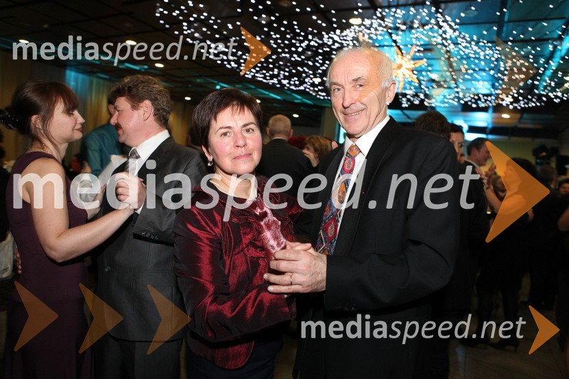 Alojz Filipič, nekdanji glavni enolog Radgonskih goric in soproga Marija17. noč penine