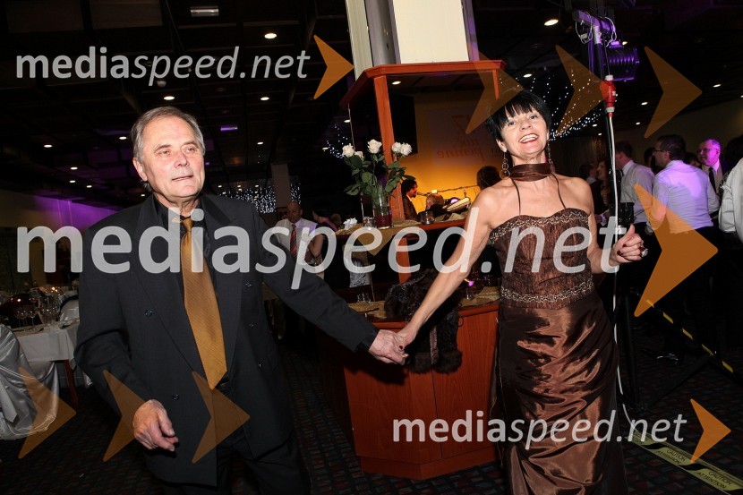 Silva Vrbnjak, moderatorka na Radio Maxi in soprog Slavko Vrbnjak17. noč penine