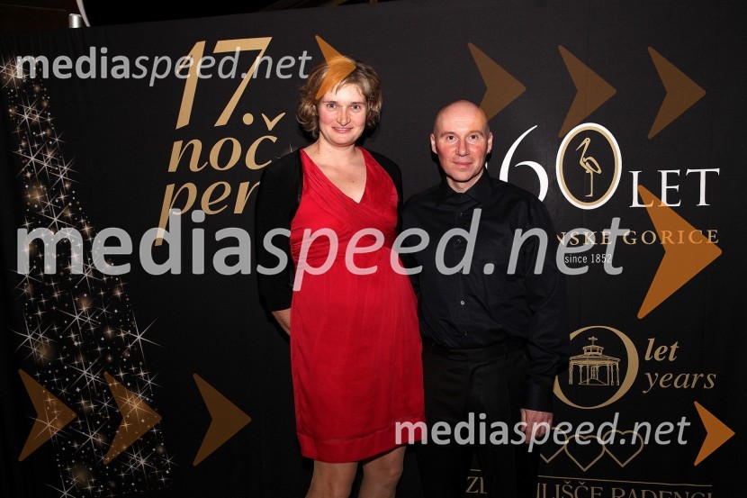 	Klavdija Topolovec Špur, glavna enologinja v podjetju Radgonske gorice ter soprog Damjan Špur17. noč penine