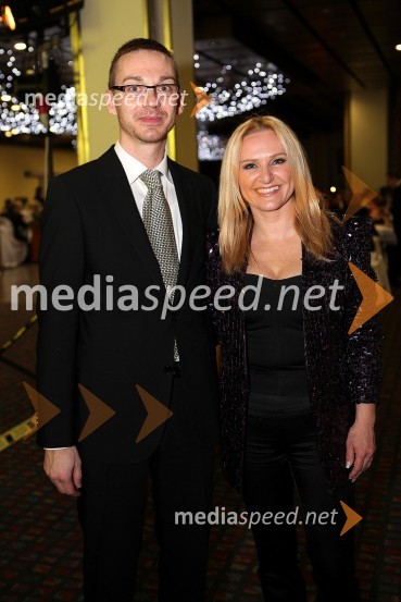 Miha Veberič, vodja hotela Radin v Zdravilišču Radenci in Nuša Derenda, pevka17. noč penine