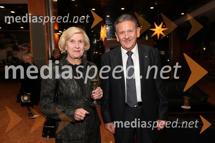 Anton Kampuš, župan Gornje Radgone in soproga Marija17. noč penine