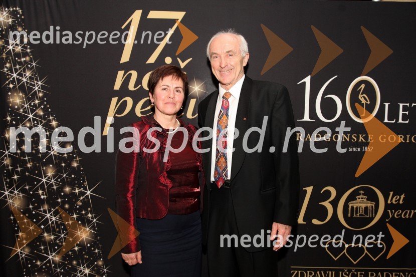 		
 	Alojz Filipič, nekdanji glavni enolog Radgonskih goric in soproga Marija17. noč penine