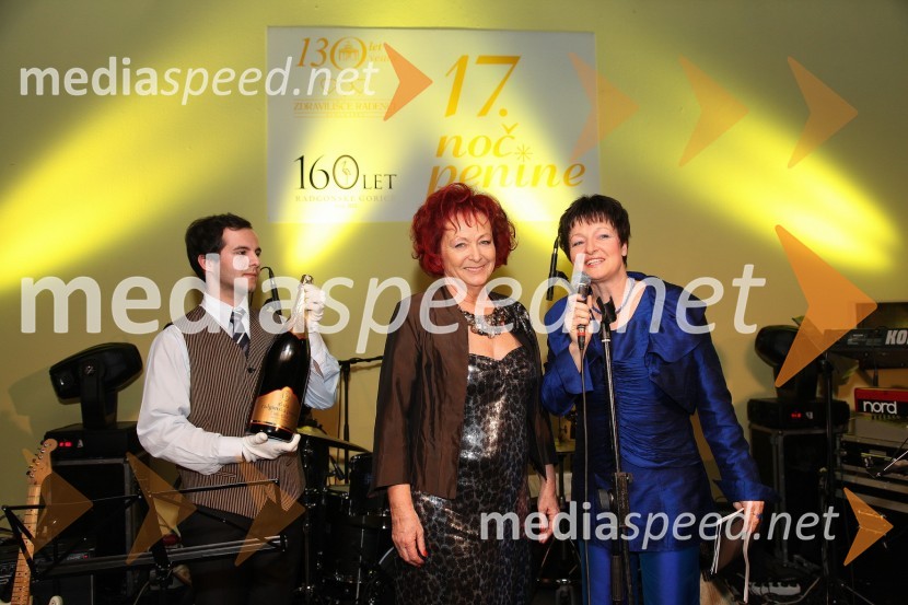 Karmen Kavčič in Irena Polak Fištravec, povezovalka dogodka17. noč penine