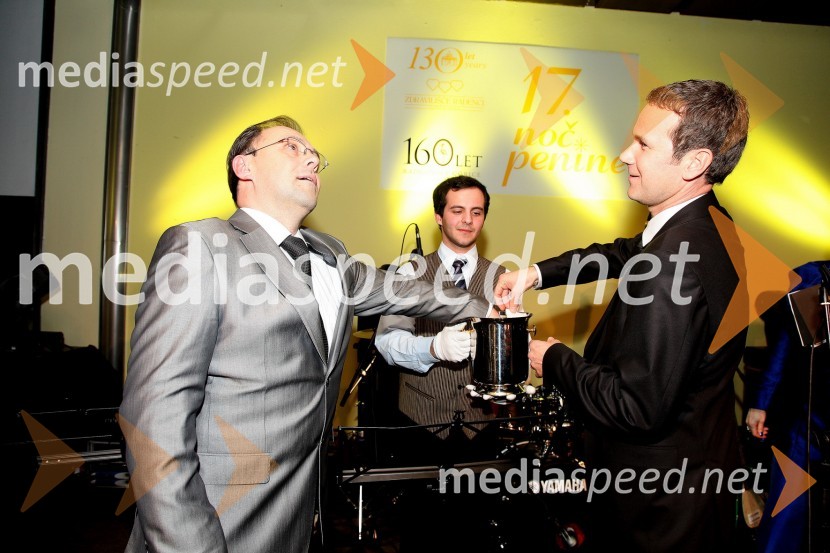 Mag. Mladen Kučiš, direktor Zdravilišča Radenci in Borut Cvetkovič, direktor podjetja Radgonske gorice17. noč penine