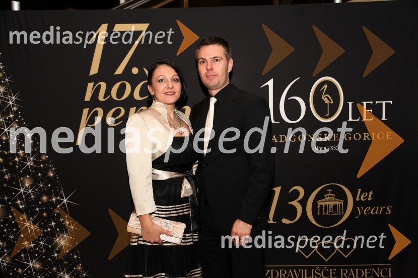 Sandi Brumen, vodja marketinga Radgonske gorice in soproga Simona17. noč penine