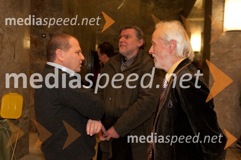 Borut Šinigoj, član sveta SNG Nova Gorica  in Janez povše, igralecStari ko zemlja, kakšnih petinštirideset, premiera v SNG Nova Gorica