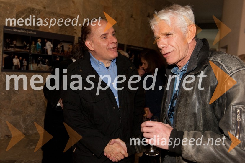 	Milan Vodopivec, igralec in Ivo Barišič, igralecStari ko zemlja, kakšnih petinštirideset, premiera v SNG Nova Gorica