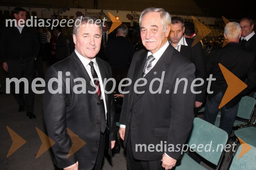 Janez Ribič, župan Dupleka in Rudi Moge, nekdanji poslanecŠportnik Maribora 2011