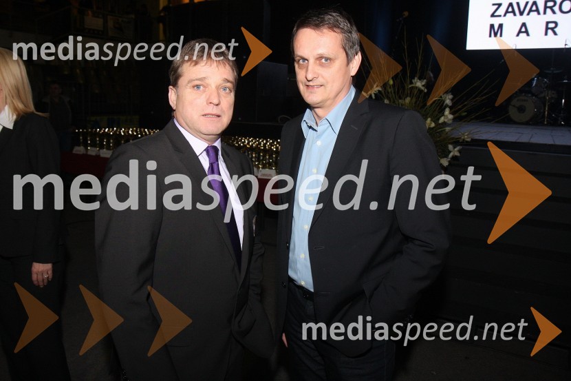 Bojan Ban, direktor NK Maribor in Tomaž Kancler, podžupan MOMŠportnik Maribora 2011