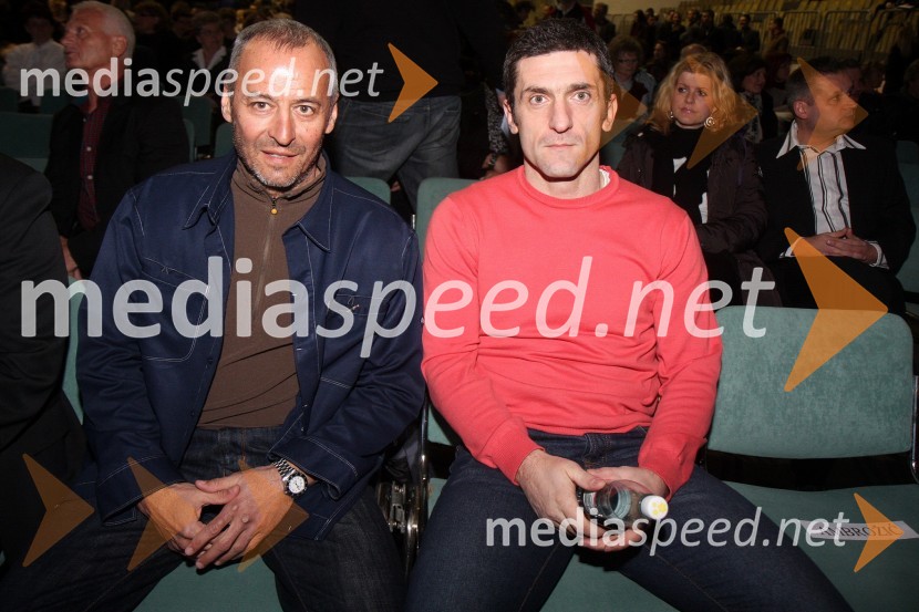 Dragan Bosnić, poslanec in Marinko Galič, nogometašŠportnik Maribora 2011