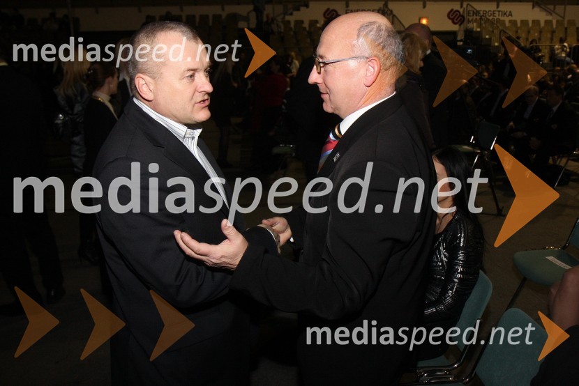 Franc Kangler, župan MOM in Bogdan Gabrovec, podpredsednik OKS-ZŠZ in predsednik Judoistične zveze Slovenije ter vodja slovenske olimpijske odprave v LondonuŠportnik Maribora 2011
