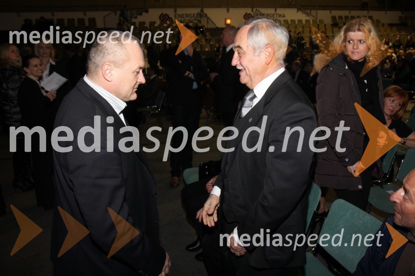 Franc Kangler, župan MOM in Rudi Moge, nekdanji poslanecŠportnik Maribora 2011