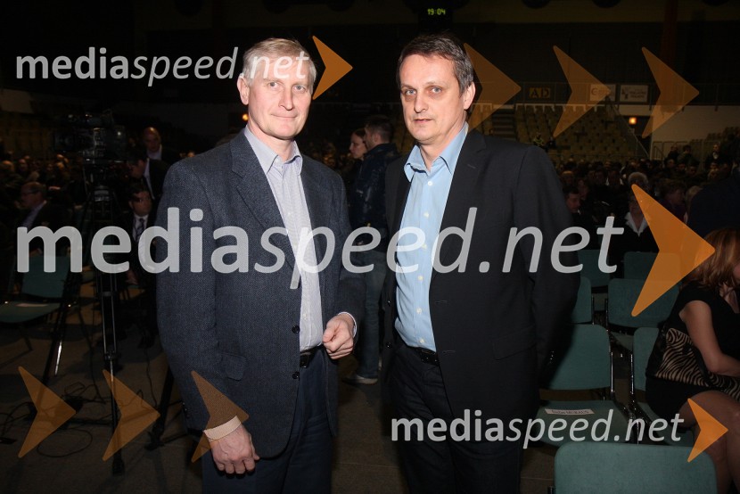 Ljubo Germič, nekdanji predsednik DZ in Tomaž Kancler, podžupan MOM	 
Športnik Maribora 2011